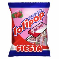 Caramelo con palo sabor fresa Lolipop Fiesta 7 ud.