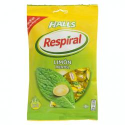 Caramelos limón mentol Respiral Halls Paquete 0.15 kg