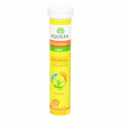 Complemento Vitamina C+ Zinc en comprimidos efervescentes Aquilea 14 comprimidos.