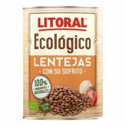 Lentejas con su sofrito ecológicas Litoral sin gluten 420 g.