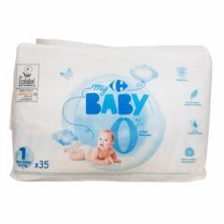 Pañales Carrefour Baby 0% Talla 1 (2-5 kg) 35 ud.