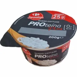Queso Cottage Natural Proteína Plus 0% materia grasa Carrefour Sensation 200 g.