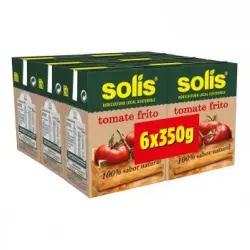 Tomate frito Solís sin gluten pack de 6 brik de 350 g.
