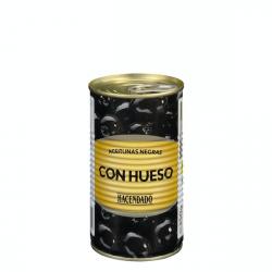 Aceitunas negras Hacendado con hueso Bote 0.35 kg