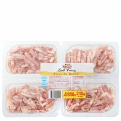 Bacón cocido ahumado en tiras El Pozo Corte Fresco sin gluten y sin lactosa pack 4x60 g