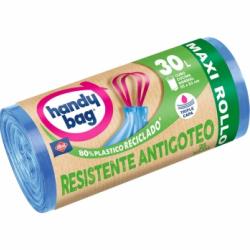 Bolsas de Basura Antigoteo 80% Reciclado Handy Bag 30l 25 ud