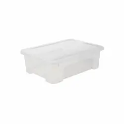 Caja de Ordenación con Tapa CARREFOUR HOME 25l - Transparente