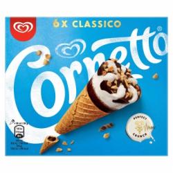 Conos con helado de nata Cornetto 6 ud.
