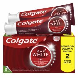 Dentífrico blanqueador Max White One Colgate pack de 2 unidades de 75 ml.
