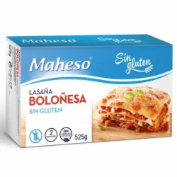 Lasaña boloñesa Maheso sin gluten 525 g.