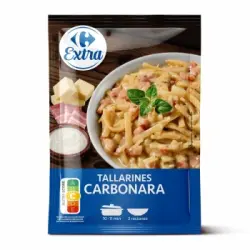 Tallarines carbonara Extra Carrefour 190 g.