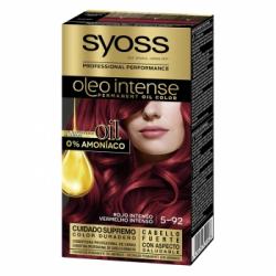 Tinte permanente sin amoniaco 5-92 rojo intense Oleo Intense SYOSS 1 ud.