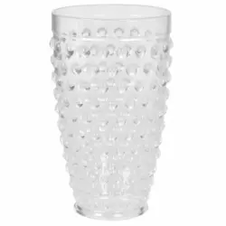 Vaso Redondo de Plástico 9x9cm - Transparente