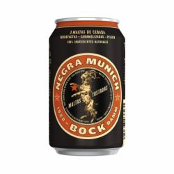 Cerveza negra Bock Damm Munich lata 33 cl.