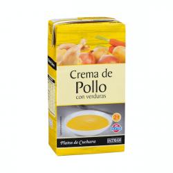 Crema de pollo Hacendado con verduras Brick 500 ml