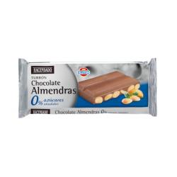 Turrón de chocolate con almendras Hacendado 0% sin azúcares añadidos Tableta 0.15 kg
