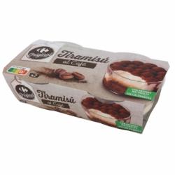 Tiramisú Carrefour Original pack de 2 unidades de 80 g.