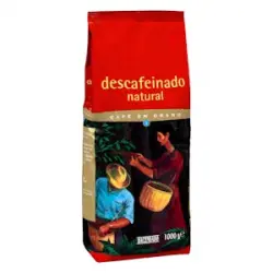 Café en grano descafeinado natural Hacendado Paquete 1 kg
