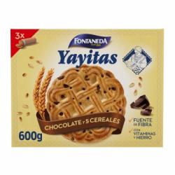 Galletas de cereales con gotas de chocolate Fontaneda 600 g.