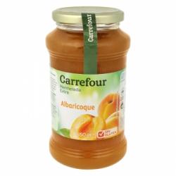 Mermelada de albaricoque categoría extra Carrefour sin gluten 650 g.