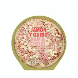 Pizza jamón y queso Hacendado  0.415 kg