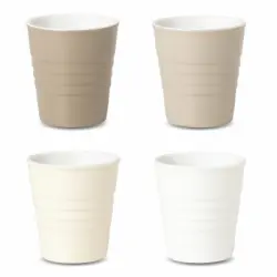 Set de 4 Vasos Expreso CARREFOUR HOME 6 cl.