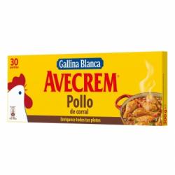 Caldo de pollo Avecrem Gallina Blanca sin gluten 30 pastillas