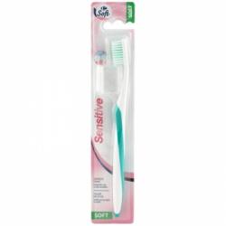 Cepillo de dientes suave adaptado a encías sensibles Sensitive Carrefour Soft 1 ud.
