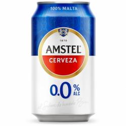 Cerveza Amstel 0,0 sin alcohol lata 33 cl.