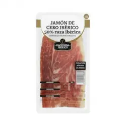 Jamón de cebo ibérico 50% raza ibérica La Hacienda del Ibérico lonchas