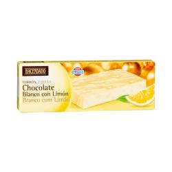 Turrón de chocolate blanco con limón Hacendado Tableta 0.15 kg
