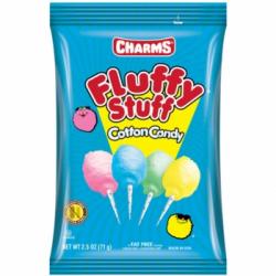 Algodón de azúcar sabores surtidos Fluffy Stuff Charms sin gluten 71 g.