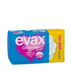Compresa con alas normal Evax cotton like fresh Paquete 1 ud