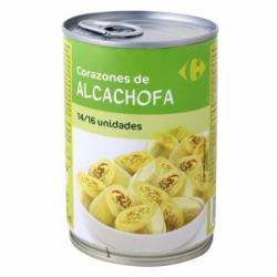 Corazones de alcachofas 14/16 piezas Carrefour 240 g.
