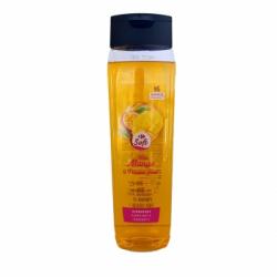 Gel de ducha hidratante mango y fruta de la pasión Carrefour Soft 750 ml.