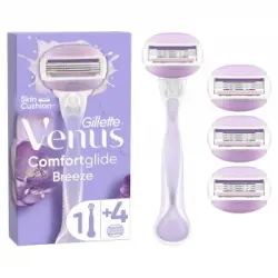 Maquinilla Venus Comfortglide Breeze Gillette + Recambio 4 ud.