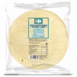 Tortillas de harina de trigo y maíz Carrefour 320 g