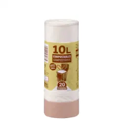 Bolsa de basura compostables Bosque Verde 10L cubo pequeño Paquete 1 ud