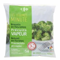 Brócoli al vapor Carrefour 750 g.