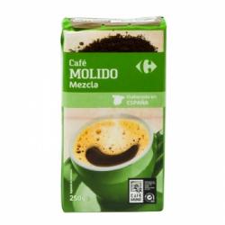 Café molido mezcla Carrefour 250 g.