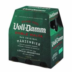 Cerveza Voll Damm doble malta pack de 6 botellas de 25 cl.