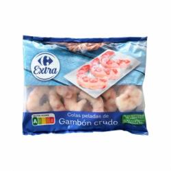 Colas peladas de gambón crudo Carrefour 250 g.