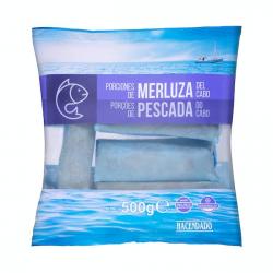 Porciones de merluza del cabo Hacendado ultracongeladas Paquete  kg