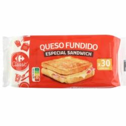 Queso Fundido en Lonchas Carrefour 555 g.