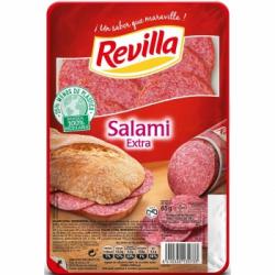 Salami Extra en lonchas Revilla sin gluten 65 g