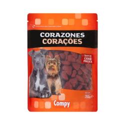 Snack corazones perro adulto Compy Paquete 0.35 kg