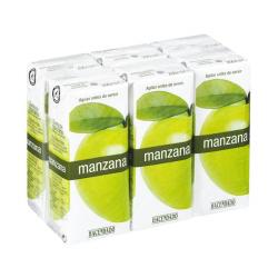 Zumo de manzana Hacendado 6 mini bricks X 200 ml