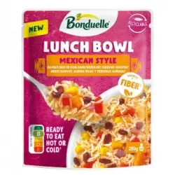 Alubias rojas con arroz y verduras aliñadas Lunch Bowl Mexican Bonduelle doy pack 250 g.