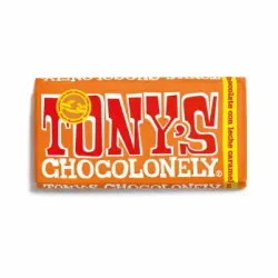 Chocolate con leche caramelo y sal marina Tony's Chocolonely 180 g.