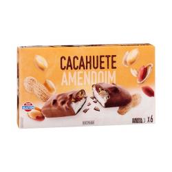 Helado barrita sabor cacahuete Hacendado con cobertura de chocolate con leche Caja 300 ml